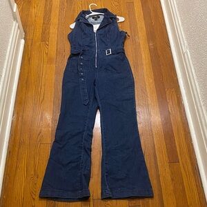 Forever 21 Blue Denim Jumpsuit
